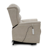 Motion Healthcare Sanford Wall Hugger Rise and Recline Chair. Optional Heat and Massage Upgrade