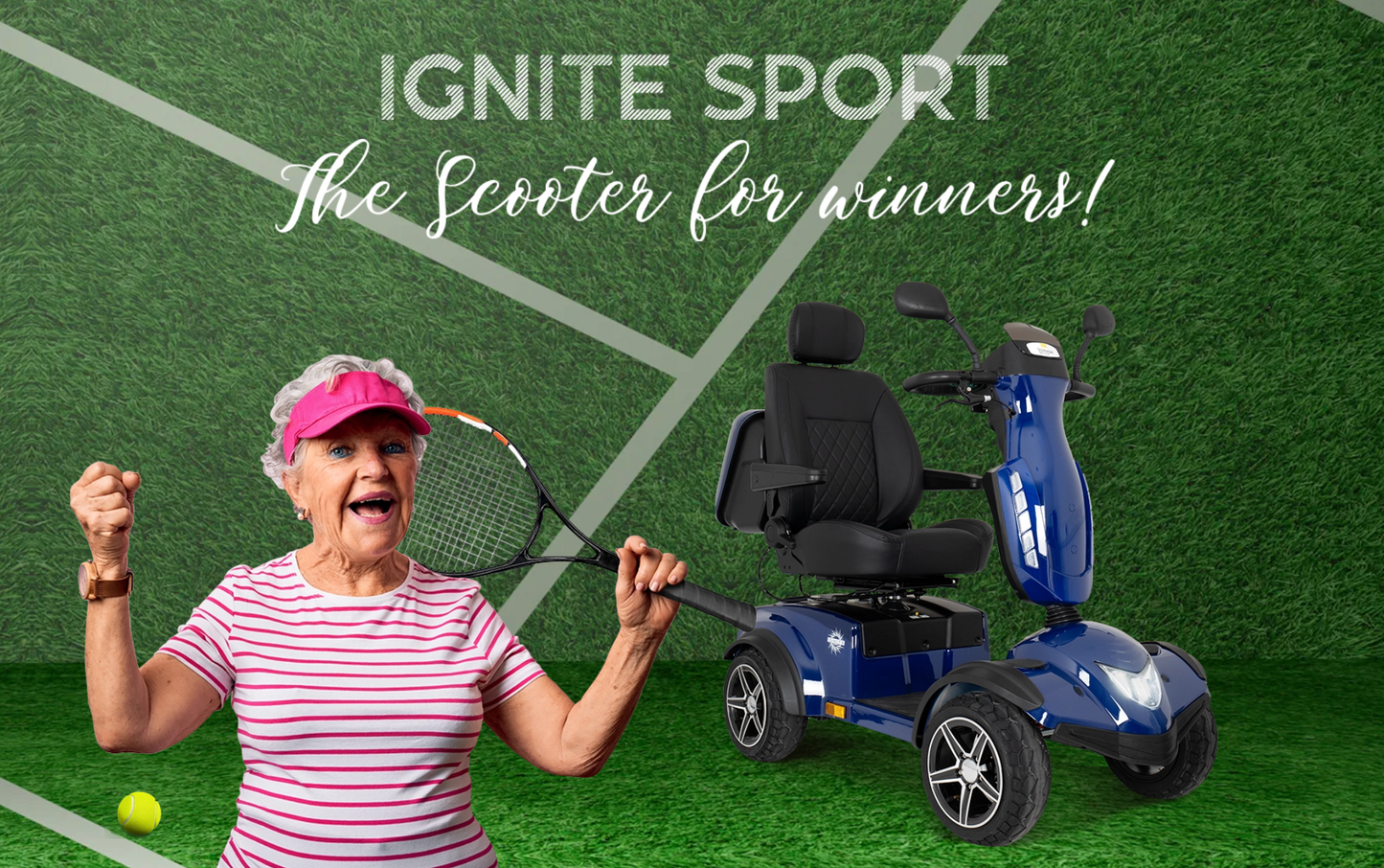 Scooterpac Ignite Sport 8mph Mobility Scooter. Feature Loaded!