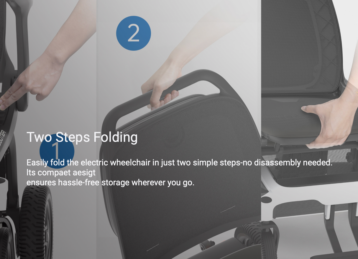 Robooter E80 Lightweight Folding Power Wheel Chair
