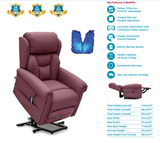Dallux Nevis Healthcare Rise and Recline Chair. The UK’s Only True Pressure-Relieving, Fully Waterproof Triple Motor Riser Recliner!