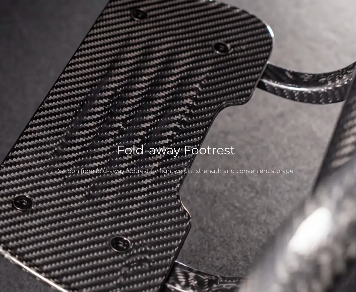 Scooterpac Atom Carbon Lw Powerchair. 11.5kg Lightweight Carbon Fibre Design.