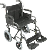 Aidapt Deluxe Attendant Propelled Steel Wheelchair