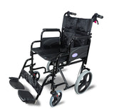 Aidapt Deluxe Attendant Propelled Steel Wheelchair