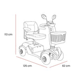 Motion Healthcare Xcelerate 8mph Scooter With A 25 Mile Range!
