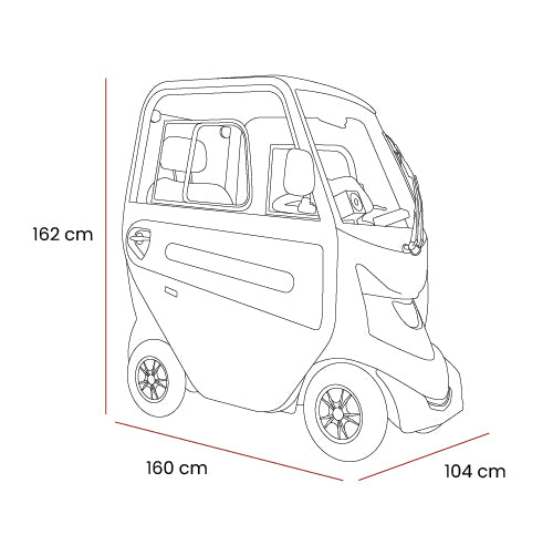 Motion Healthcare Xplorer Cabin Mobility Scooter. 8mph! 40 Mile Range!