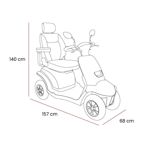 Motion Healthcare Xquisite 8mph Heavy Duty Mobility Scooter