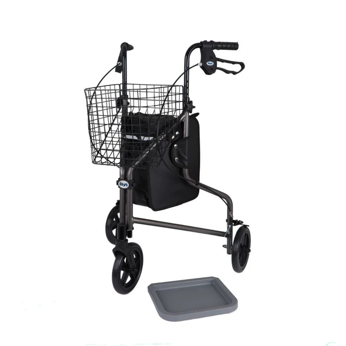 Days Aluminium Lightweight Tri-Wheel Walker by Performance Health
