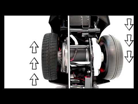 Pride Zero Turn 8 Mobility Scooter. A 4-wheel scooter with a 3-wheel turning radius!