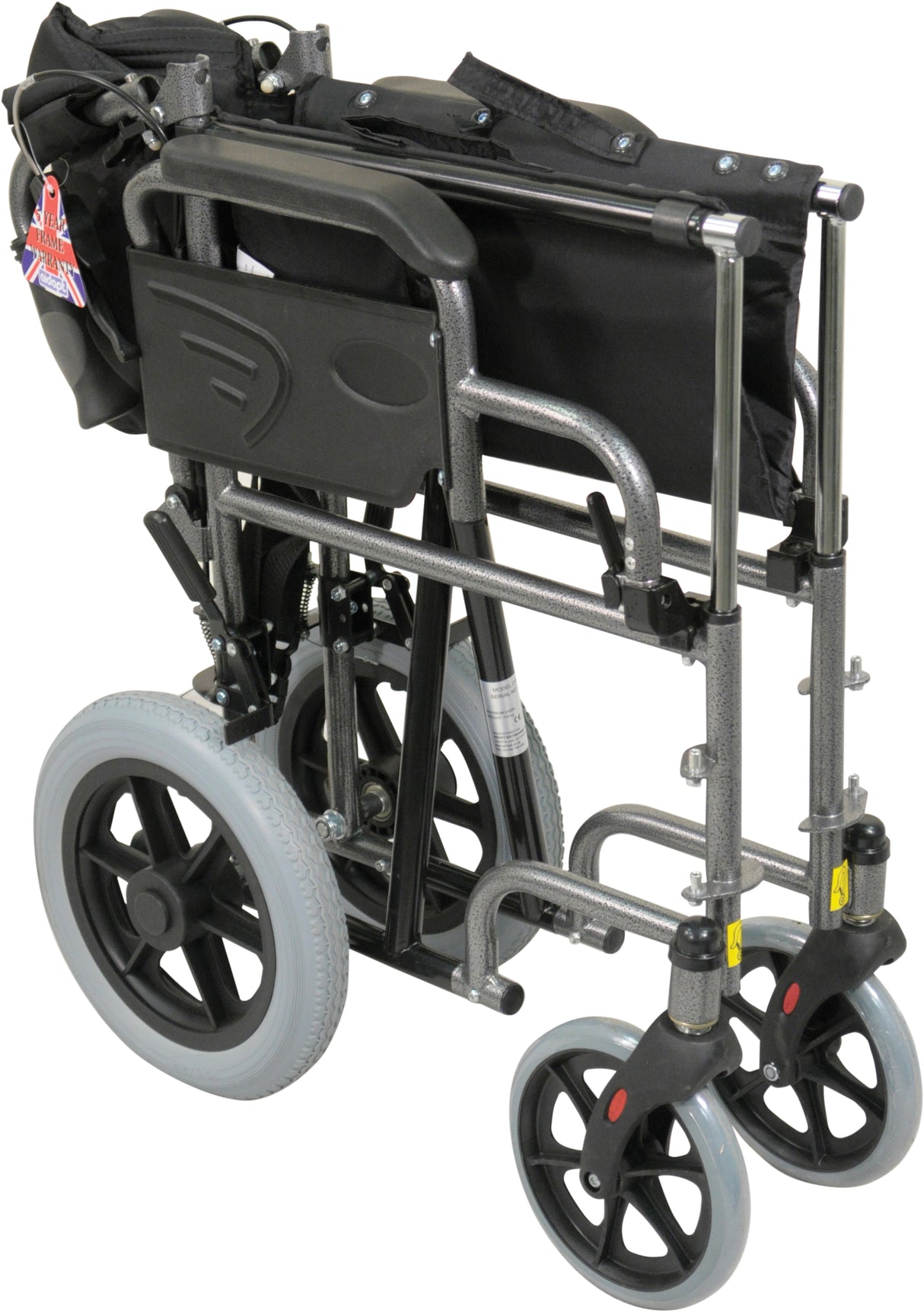 Aidapt Deluxe Attendant Propelled Steel Wheelchair