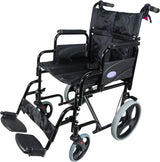 Aidapt Deluxe Attendant Propelled Steel Wheelchair