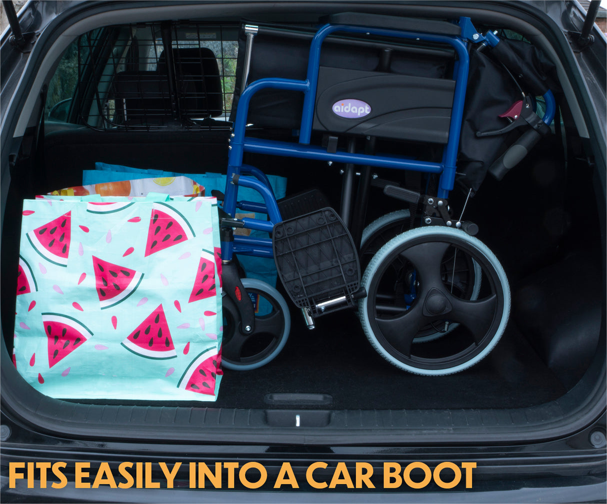 Aidapt Deluxe Attendant Propelled Steel Wheelchair