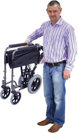Aidapt Compact Transport Aluminium Wheelchair