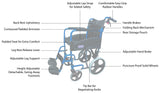 Aidapt Compact Transport Aluminium Wheelchair