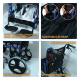 Aidapt Compact Transport Aluminium Wheelchair