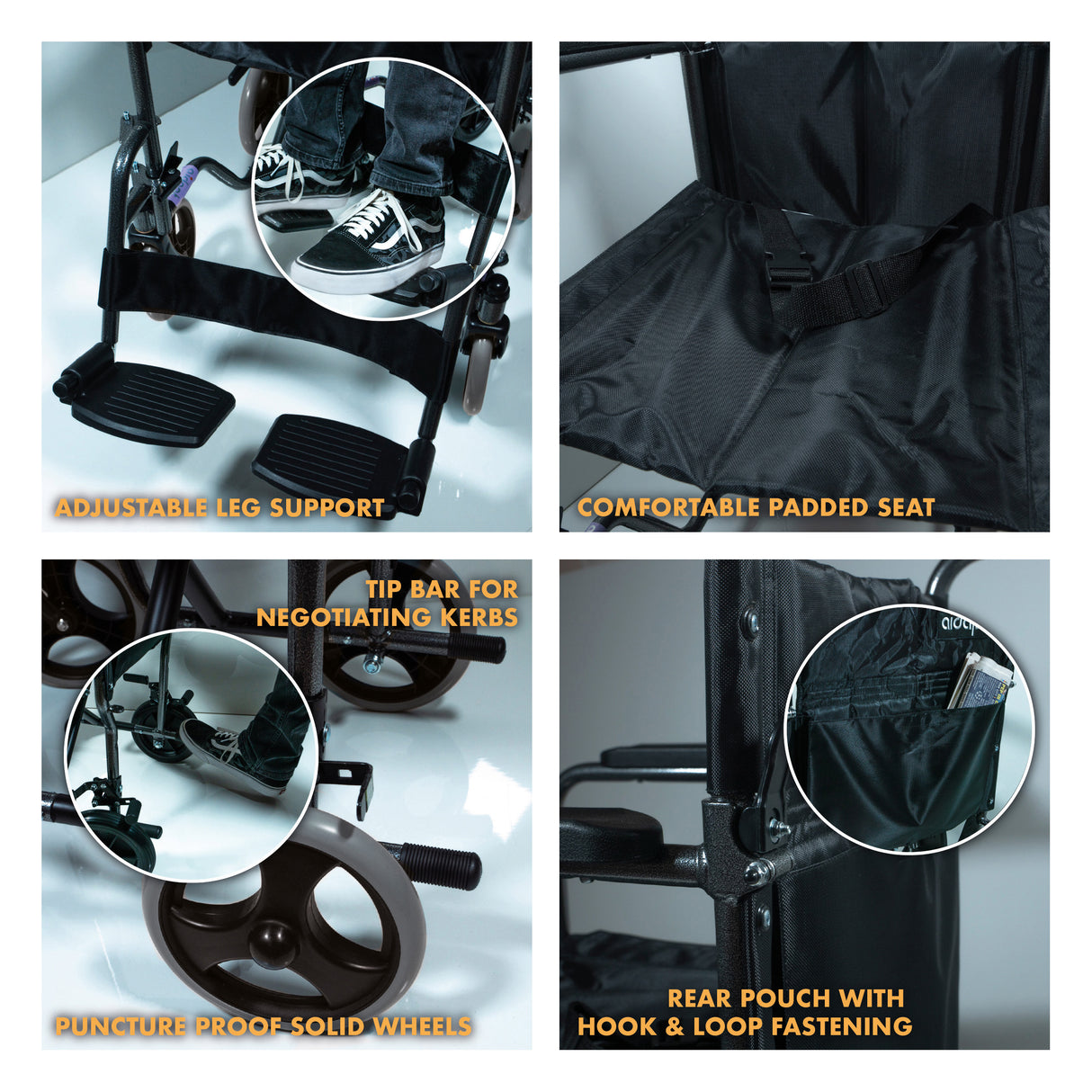 Aidapt Steel Compact Transit Chair