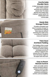 Aidapt Chantry Dual Motor Rise and Recline Chair