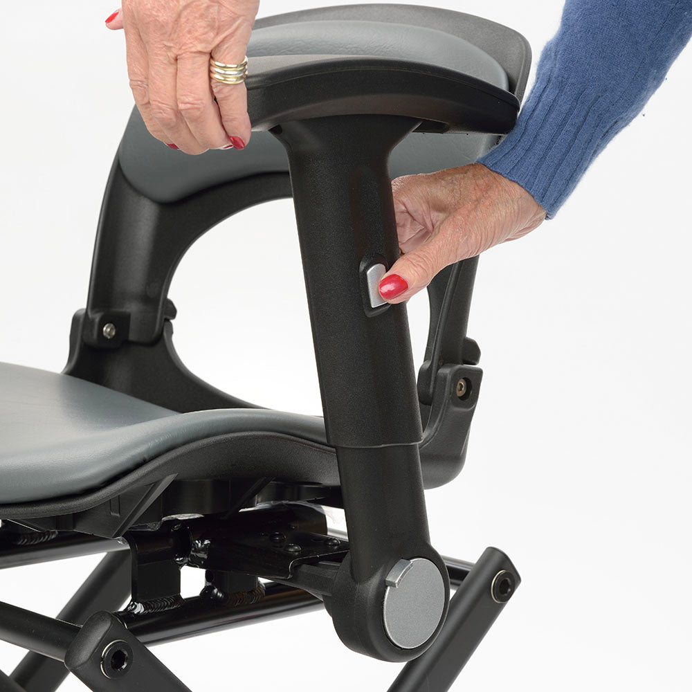 Minimo Electric Mobility Scooter with Seat – Warm Bronze Metallic & Polar White Metallic