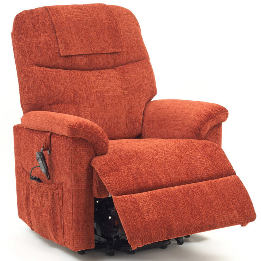 Larz Fabric Dual Motor Riser Recliner Armchair