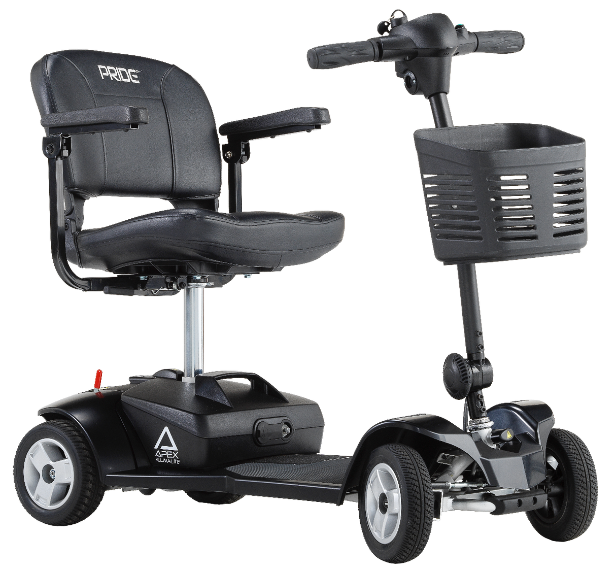Apex Alumalite Compact Four-Wheeler Scooter - 4mph Maximum Speed