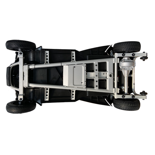 Apex Alumalite Compact Four-Wheeler Scooter - 4mph Maximum Speed