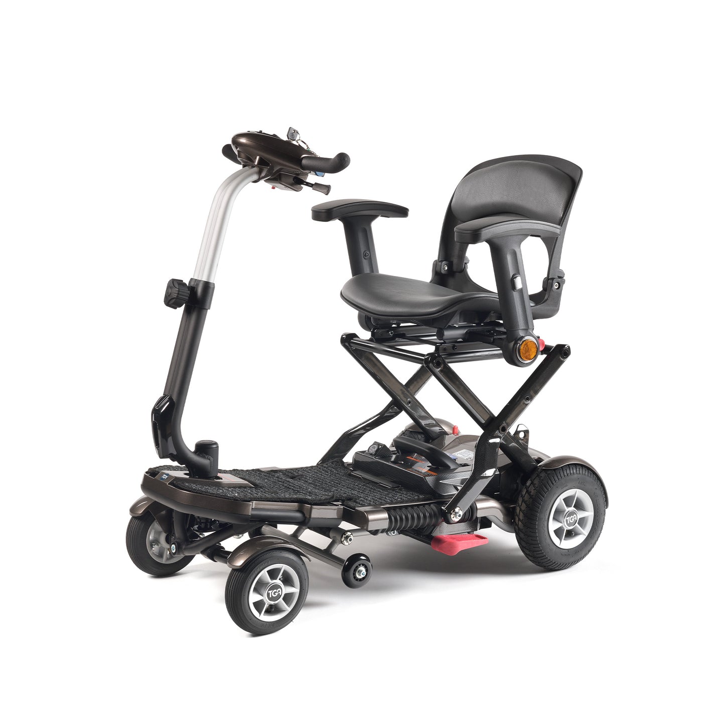 Minimo Plus Electric Mobility Scooter – Warm Bronze Metallic & Polar White Metallic