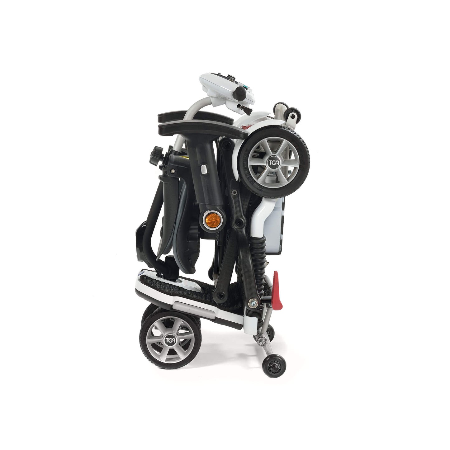 Minimo Electric Mobility Scooter with Seat – Warm Bronze Metallic & Polar White Metallic