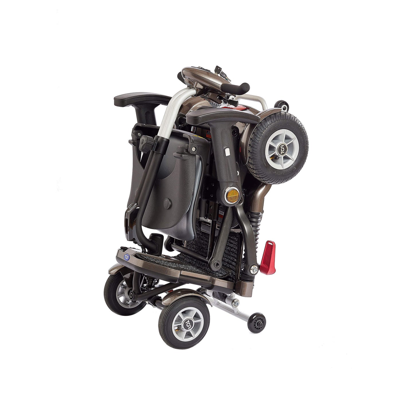 Minimo Plus Electric Mobility Scooter – Warm Bronze Metallic & Polar White Metallic