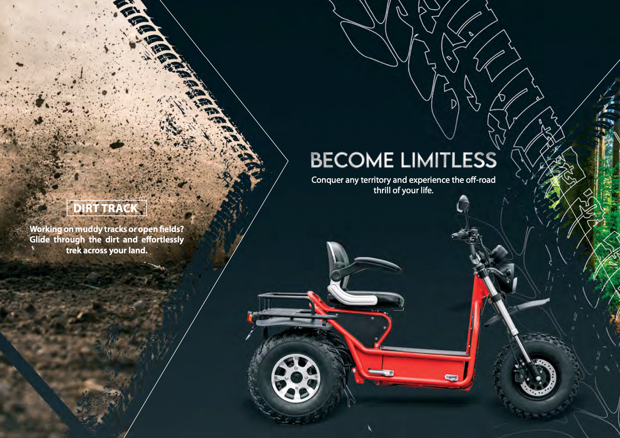Scooterpac Invader 8mph AWD Off-Road Class 3 Mobility Scooter