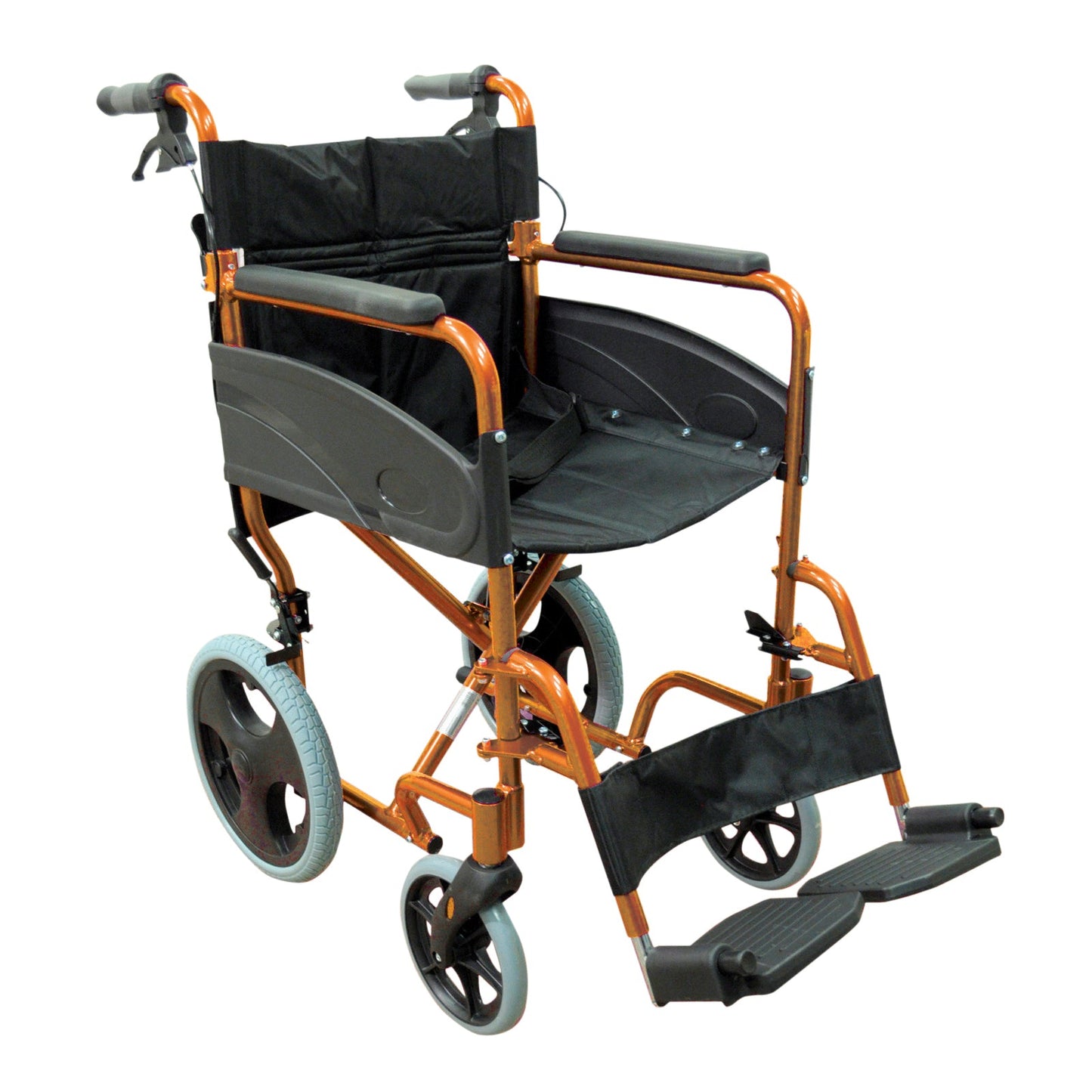 Aidapt Compact Transport Aluminium Assistant Propelled Wheelchair