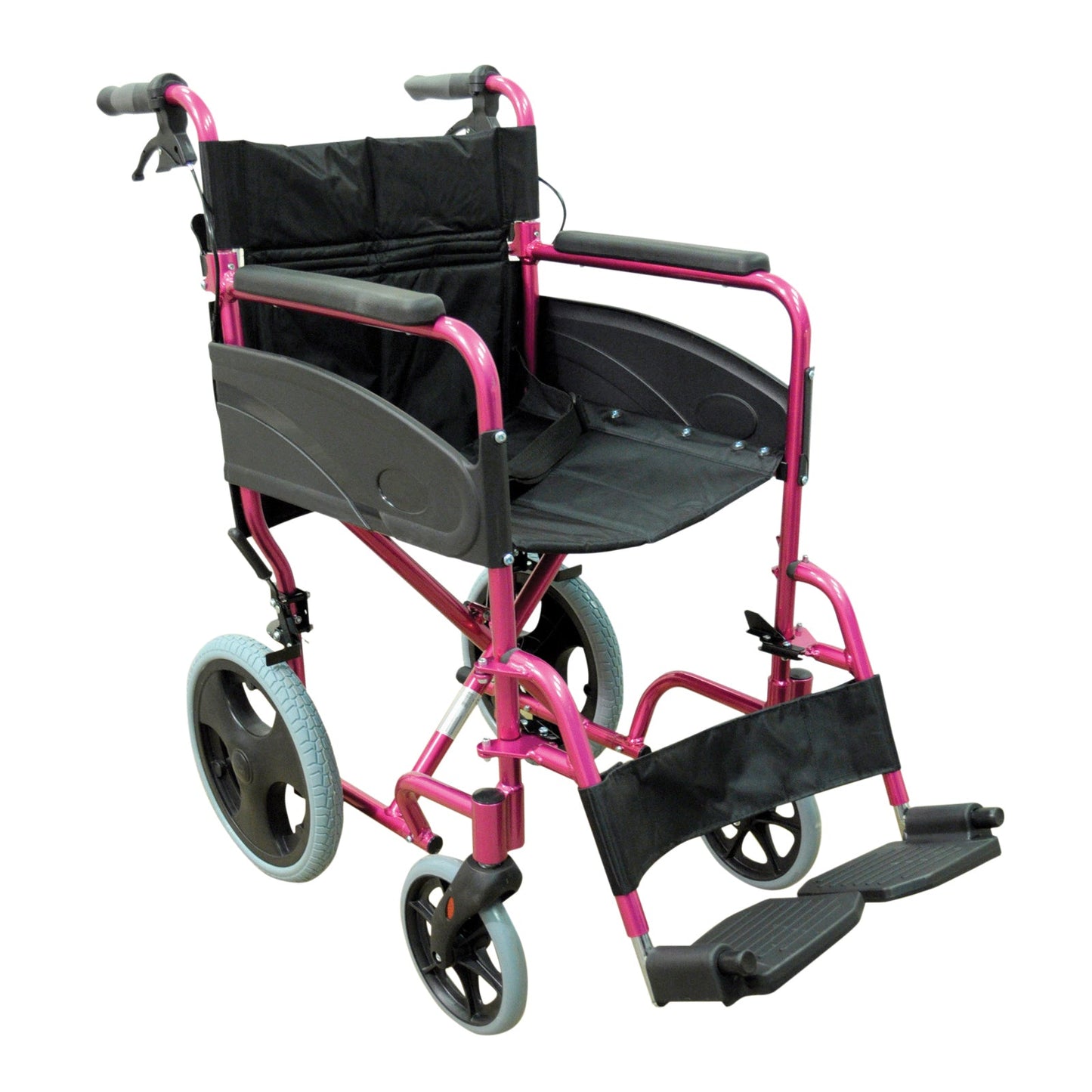 Aidapt Compact Transport Aluminium Assistant Propelled Wheelchair