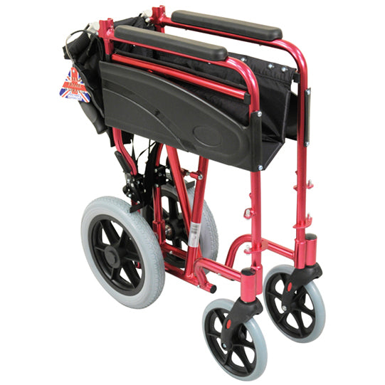 Aidapt Compact Transport Aluminium Assistant Propelled Wheelchair