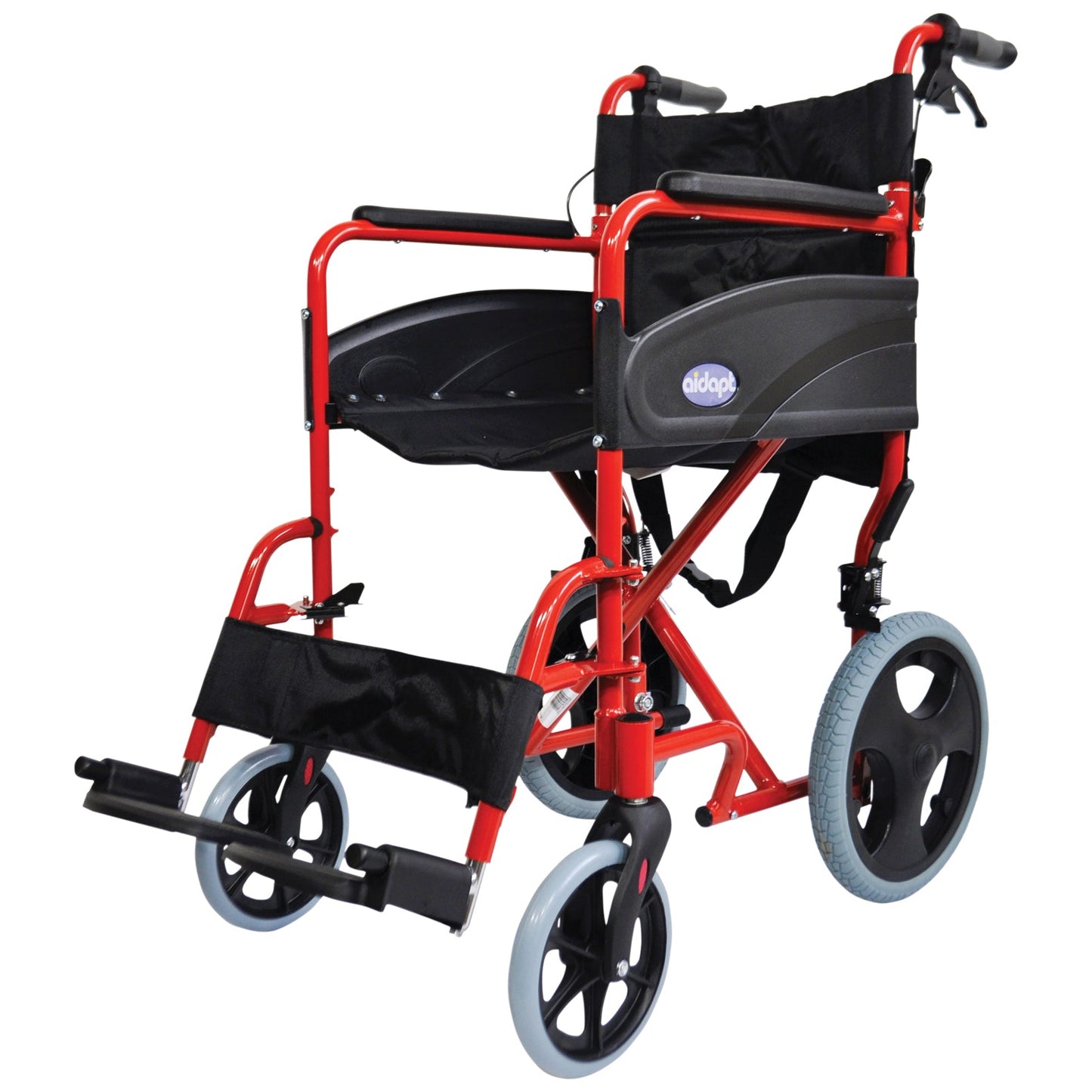 Aidapt Compact Transport Aluminium Assistant Propelled Wheelchair