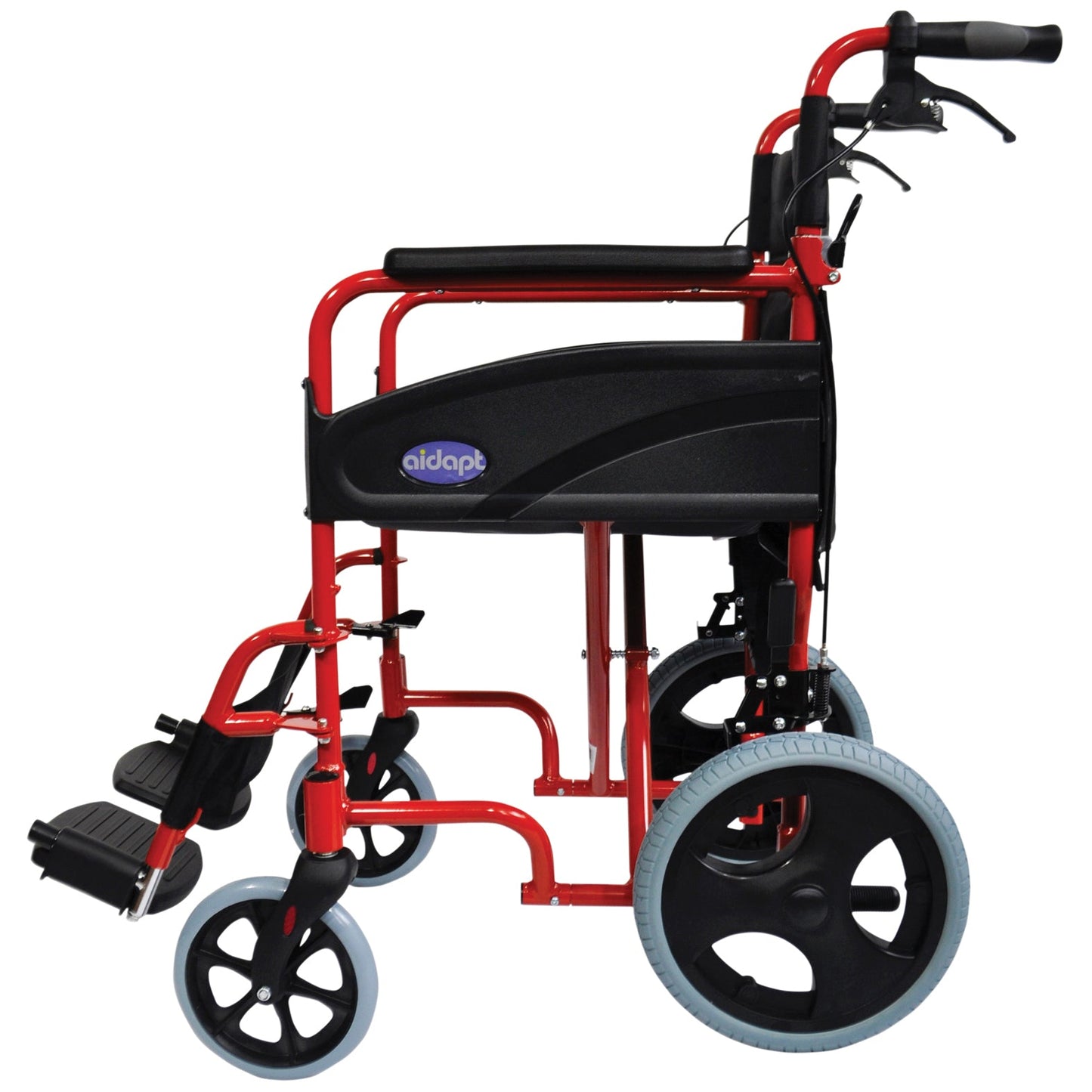 Aidapt Compact Transport Aluminium Assistant Propelled Wheelchair