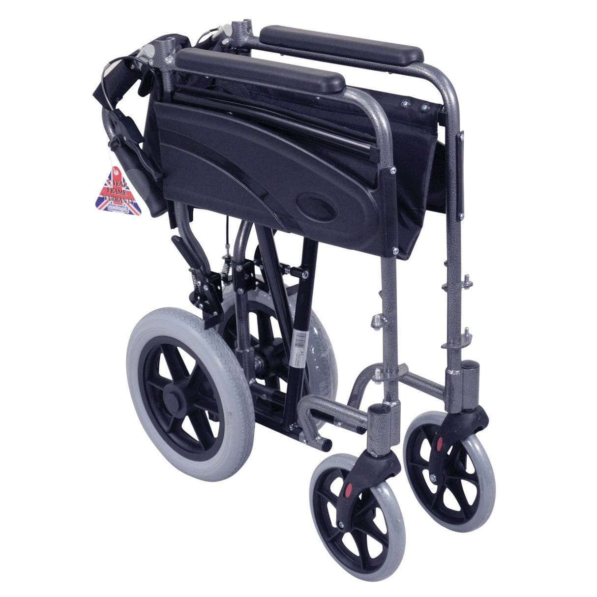 Aidapt Compact Transport Aluminium Assistant Propelled Wheelchair