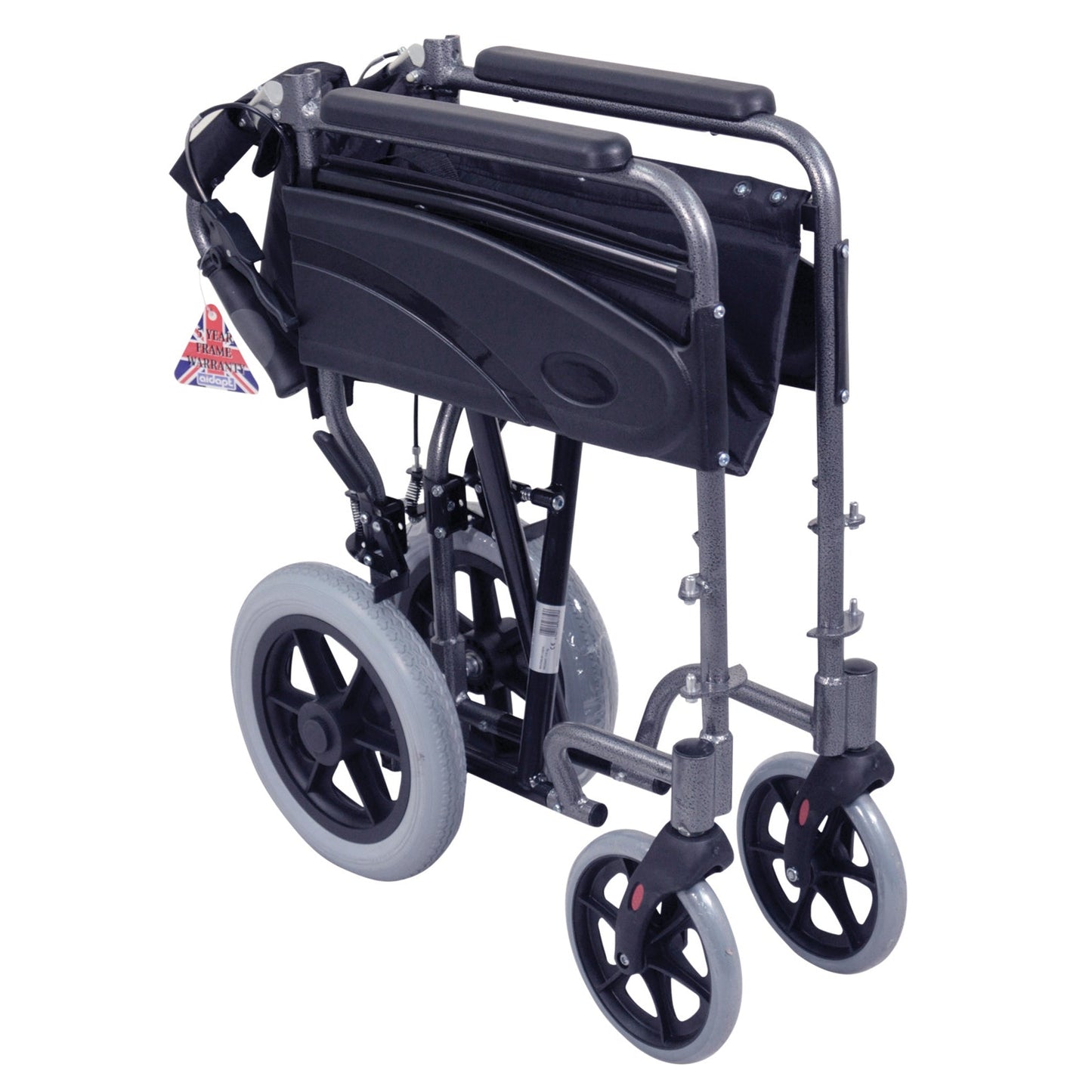 Aidapt Compact Transport Aluminium Assistant Propelled Wheelchair