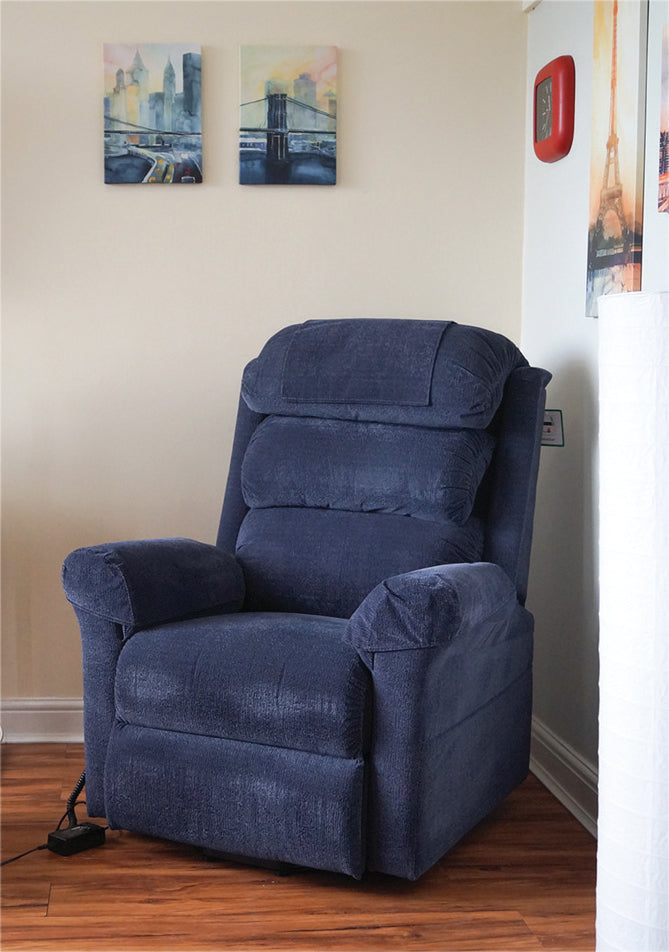 Ecclesfield Wall Hugging, Chenille Material Single Motor Rise and Recliner Chair