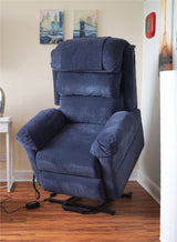 Ecclesfield Wall Hugging, Chenille Material Single Motor Rise and Recliner Chair