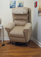 Ecclesfield Wall Hugging, Chenille Material Single Motor Rise and Recliner Chair