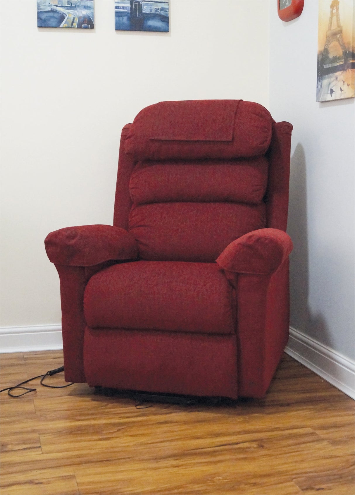 Ecclesfield Wall Hugging, Chenille Material Single Motor Rise and Recliner Chair