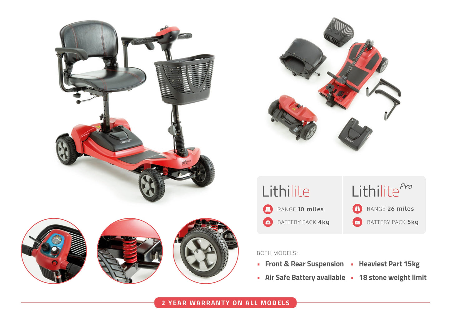 Lithilite Pro Super Lightweight Portable Mobility Scooter