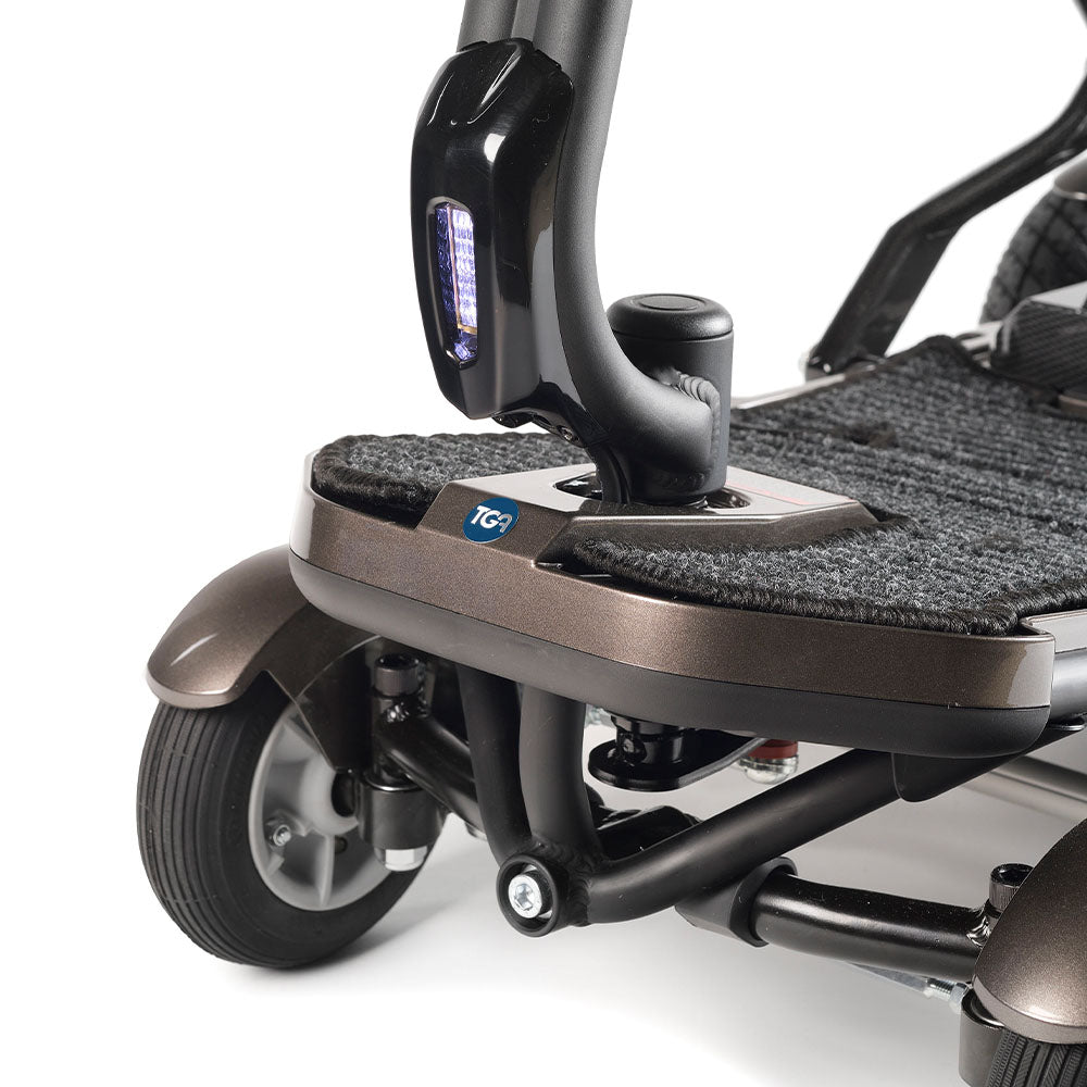 Minimo Plus Electric Mobility Scooter – Warm Bronze Metallic & Polar White Metallic